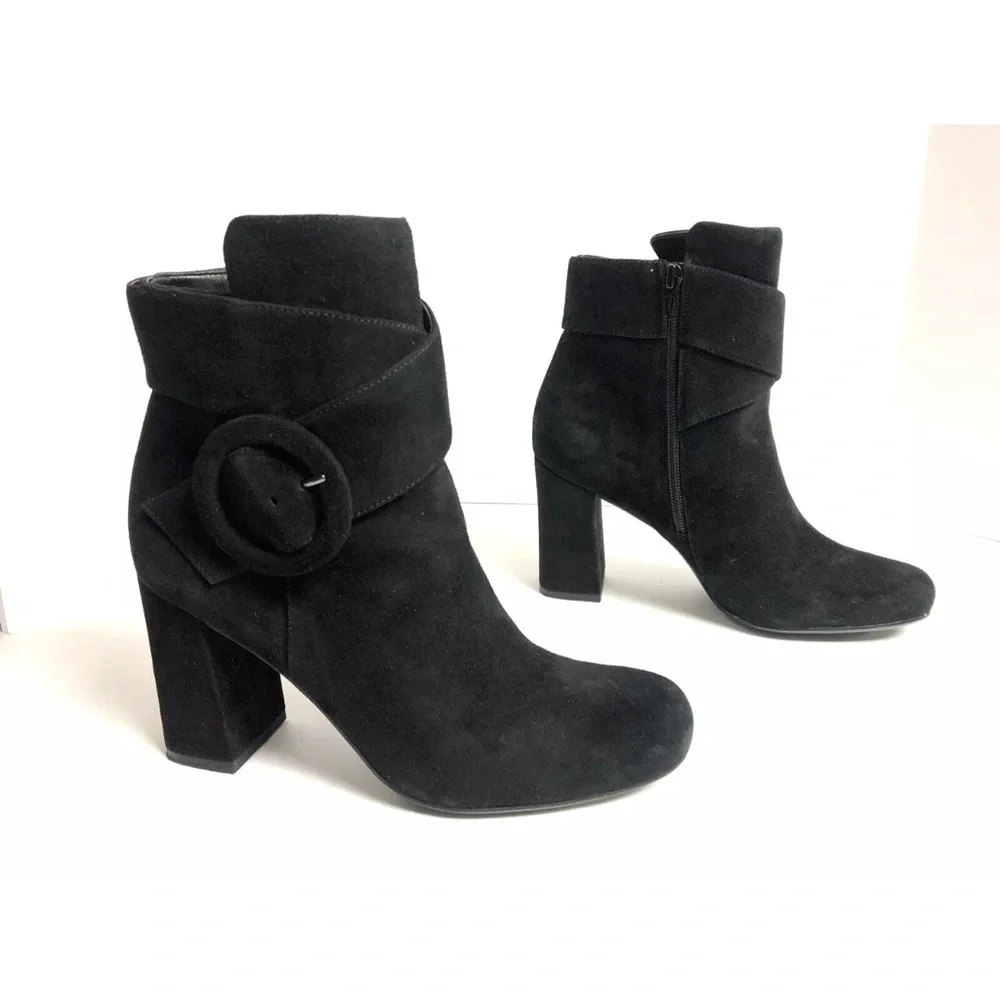 Naturalizer Women’s Rae, Black Ankle Booties, Size 7.5 M